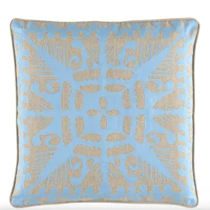 Knight Wood Linen  Decorative Pillow Cover - Lapis Blue