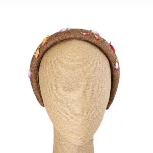 Koi fish Headband - Brown Straw