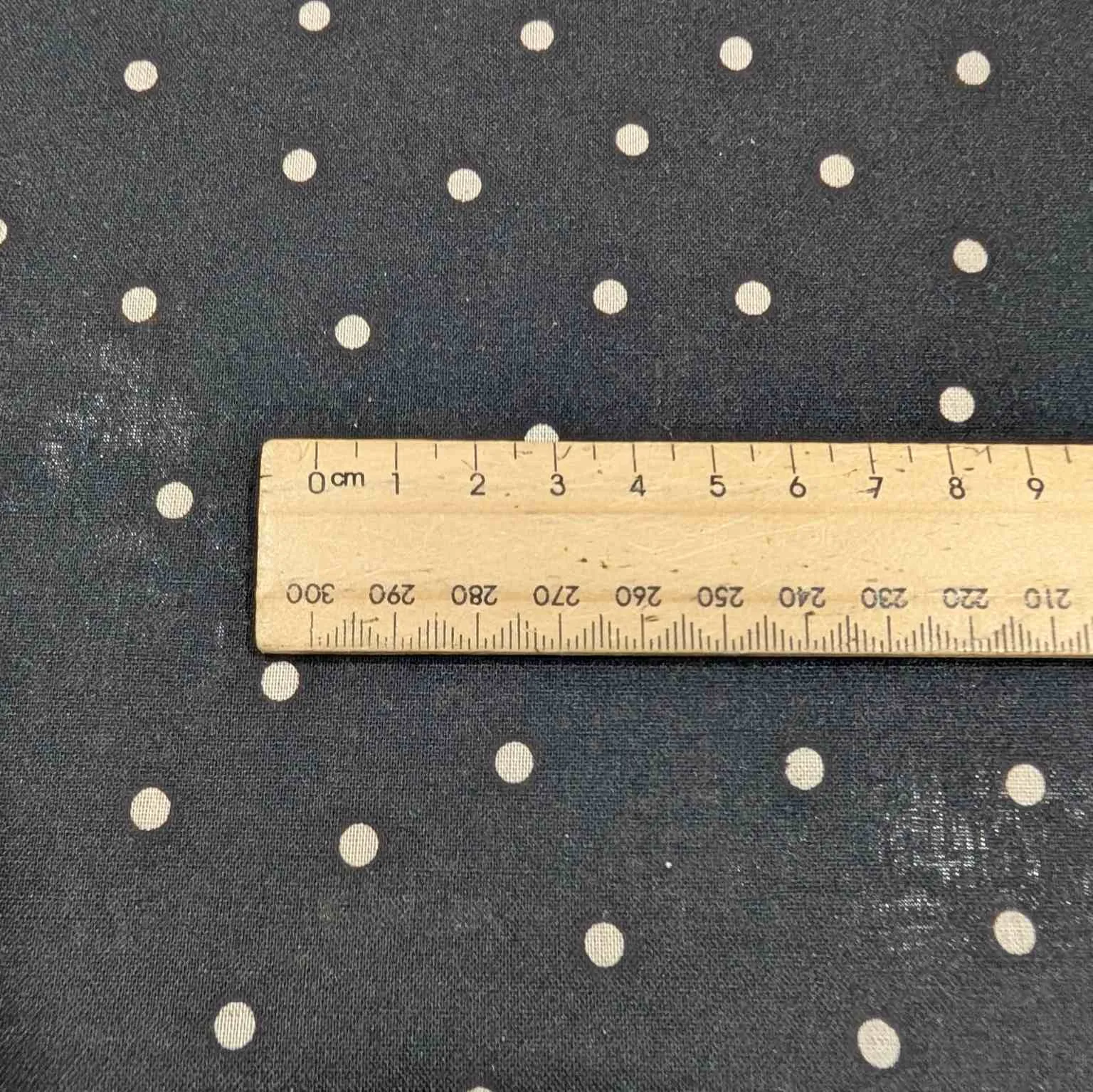 Kokka Linen Cotton Spot, Black
