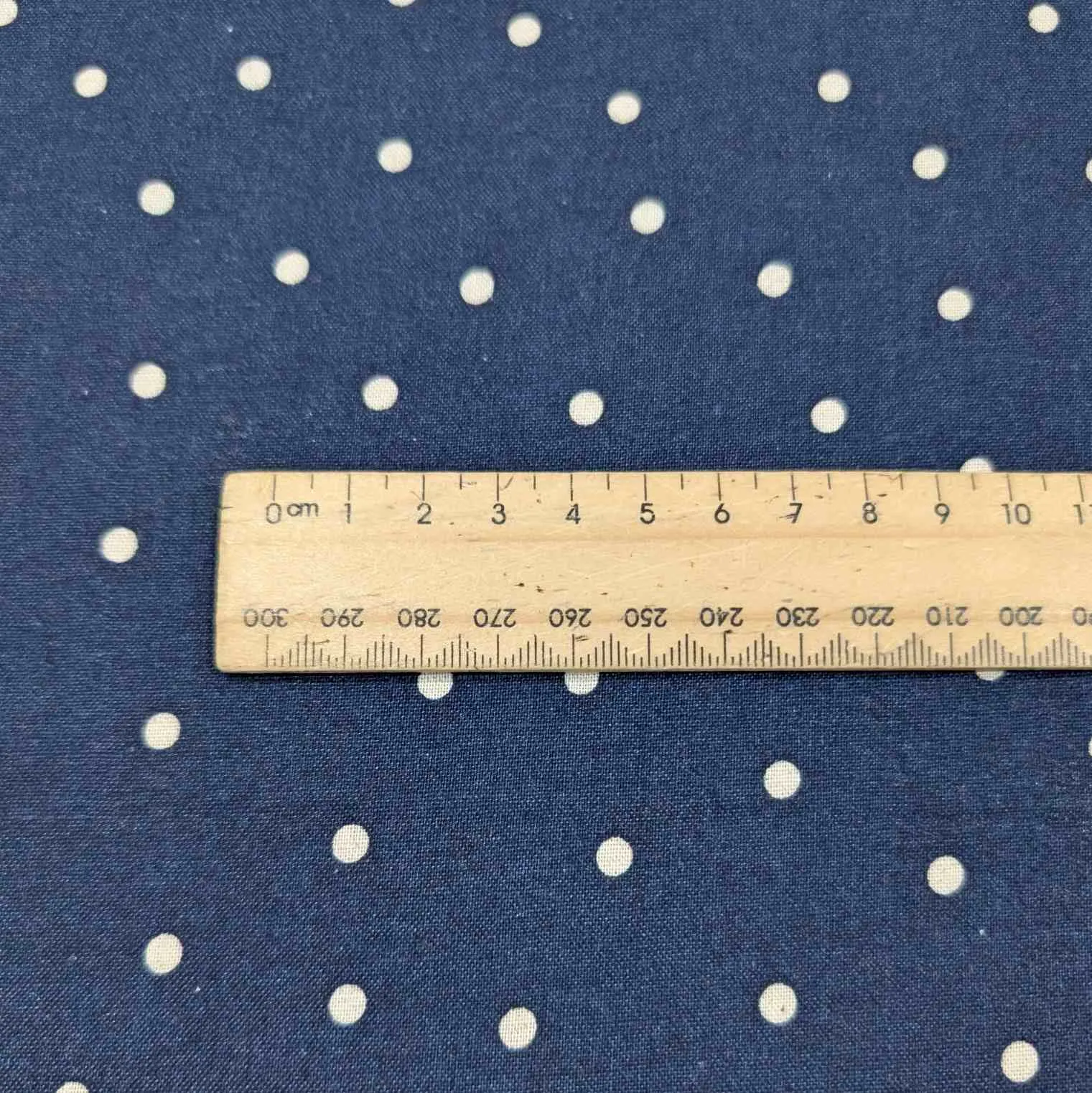 Kokka Linen Cotton Spot, Navy