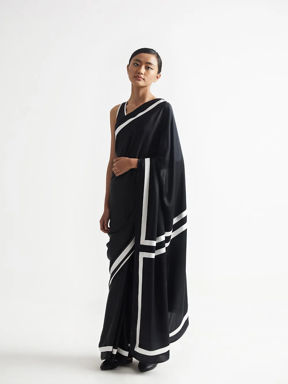 Kshitij Jalori   I   Saree Silk Satin Crepe Club House