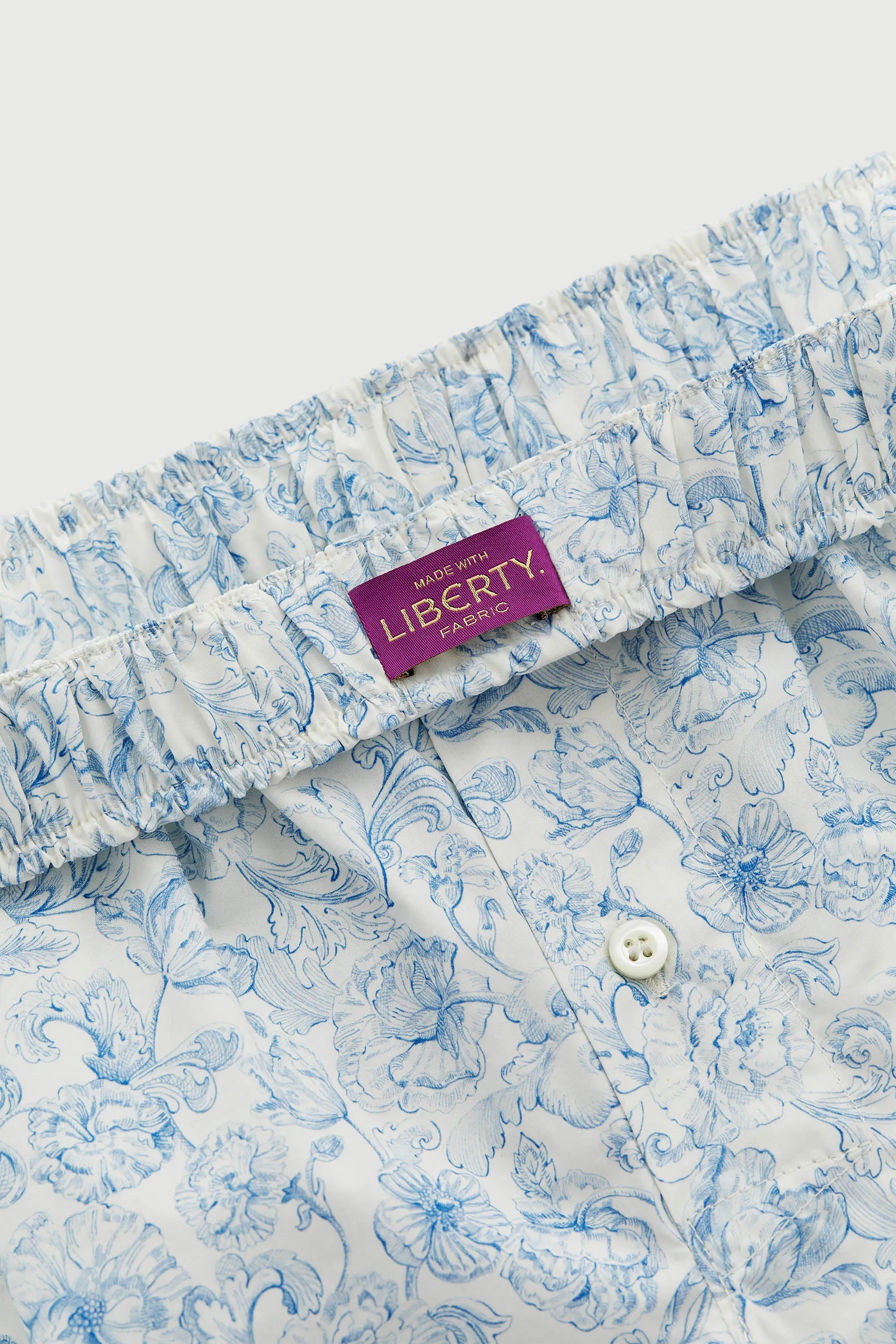 La Boxer Alta, made with Liberty fabric
