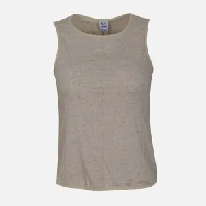 LADIES SHORT SLEEVE WOVEN TOP