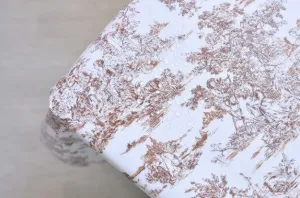 Laminated Cotton-Linen Blend Wide Waterproof Fabric, Classic Vintage Brown - By the Yard / 52384