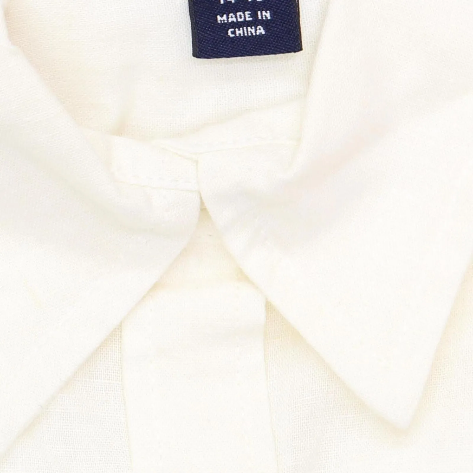 Lands' End Womens Roll Sleeve Linen Button Up Shirt 498793-Sample