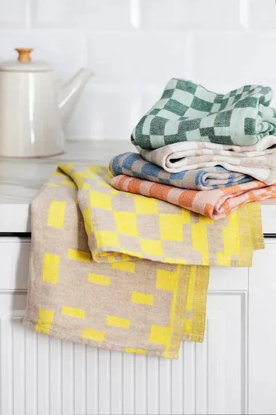 Lapuan - Koodi Dish Towel 48x70cm-Rainy Blue/Linen