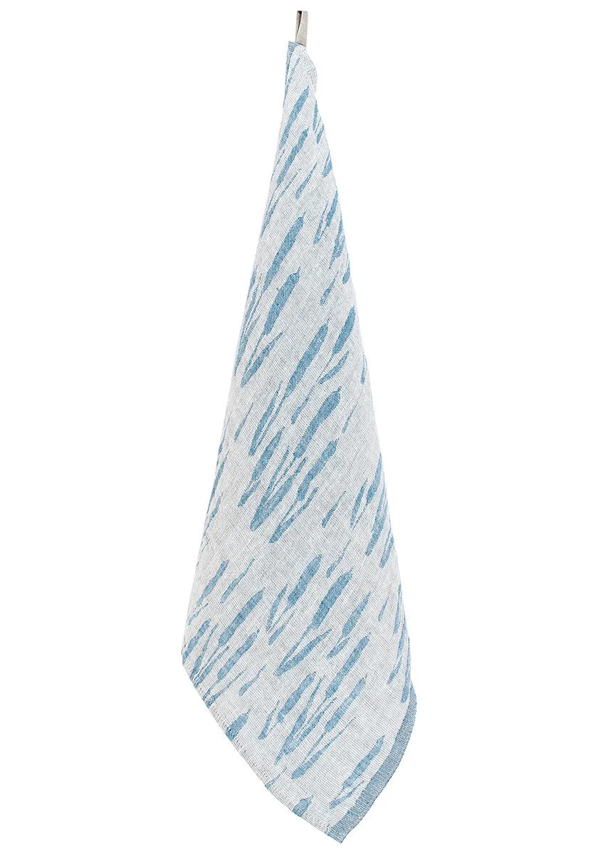 Lapuan - Osmankäämi Towel/Napkin 46x46cm-Linen/Rainy Blue