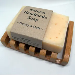 Large Bamboo soap dish - keep your handmade natural soap for longer