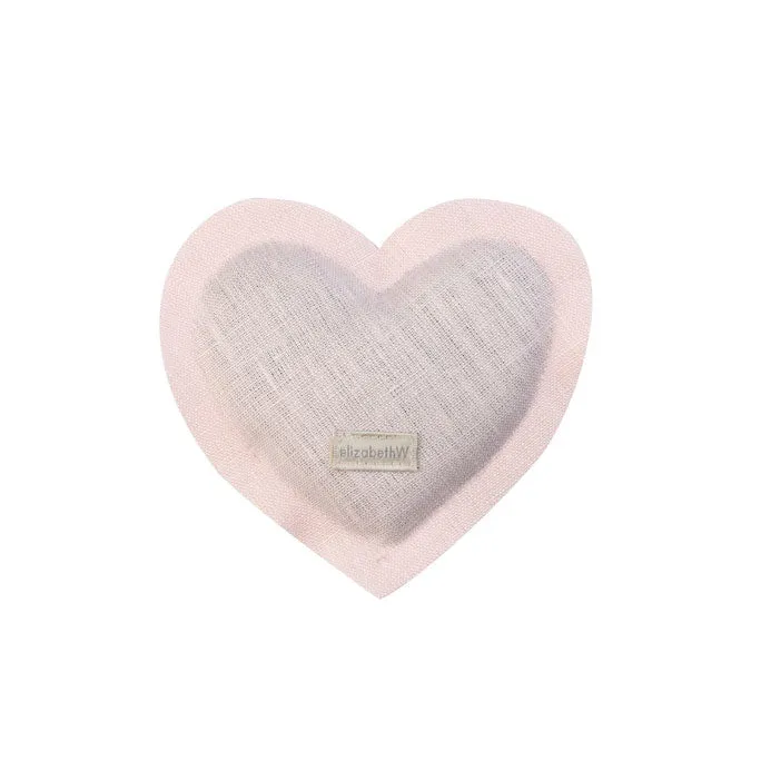 Lavender Heart Sachet Pink Linen