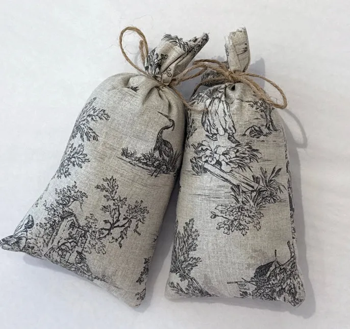 Lavender Sachet Toile Cushion from Provence