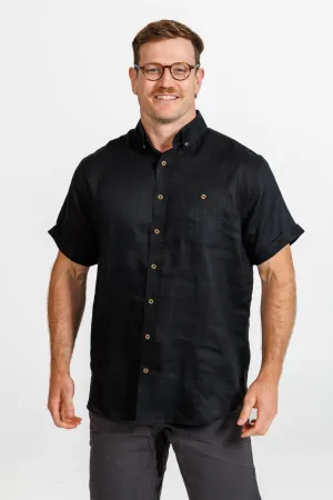 Lifestyle Linen S/S Shirt - Black