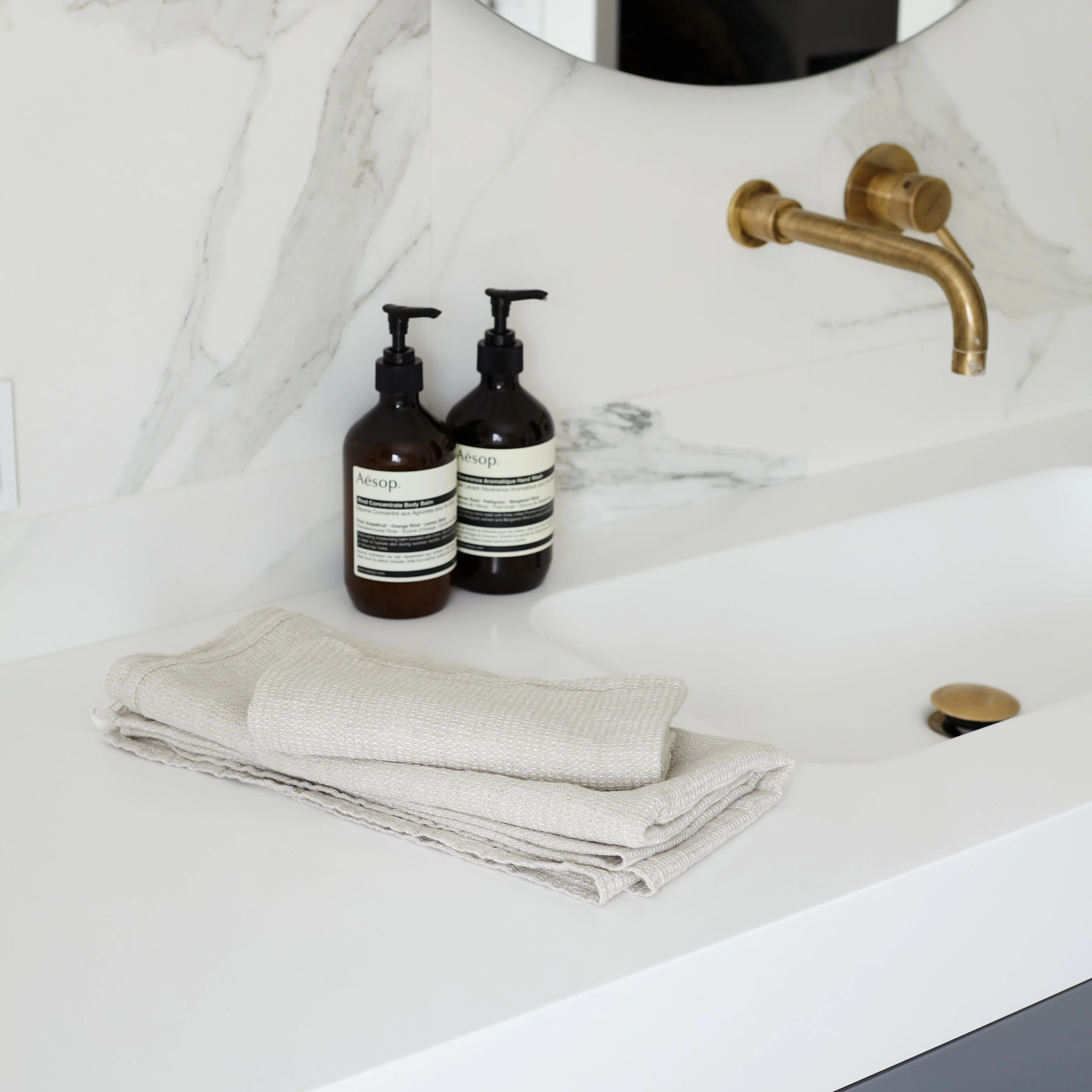 Linen Bath Towel - 100% Linen - Light Gray