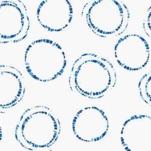 LINEN BLEND: Round Markings - $17.49/ Yard