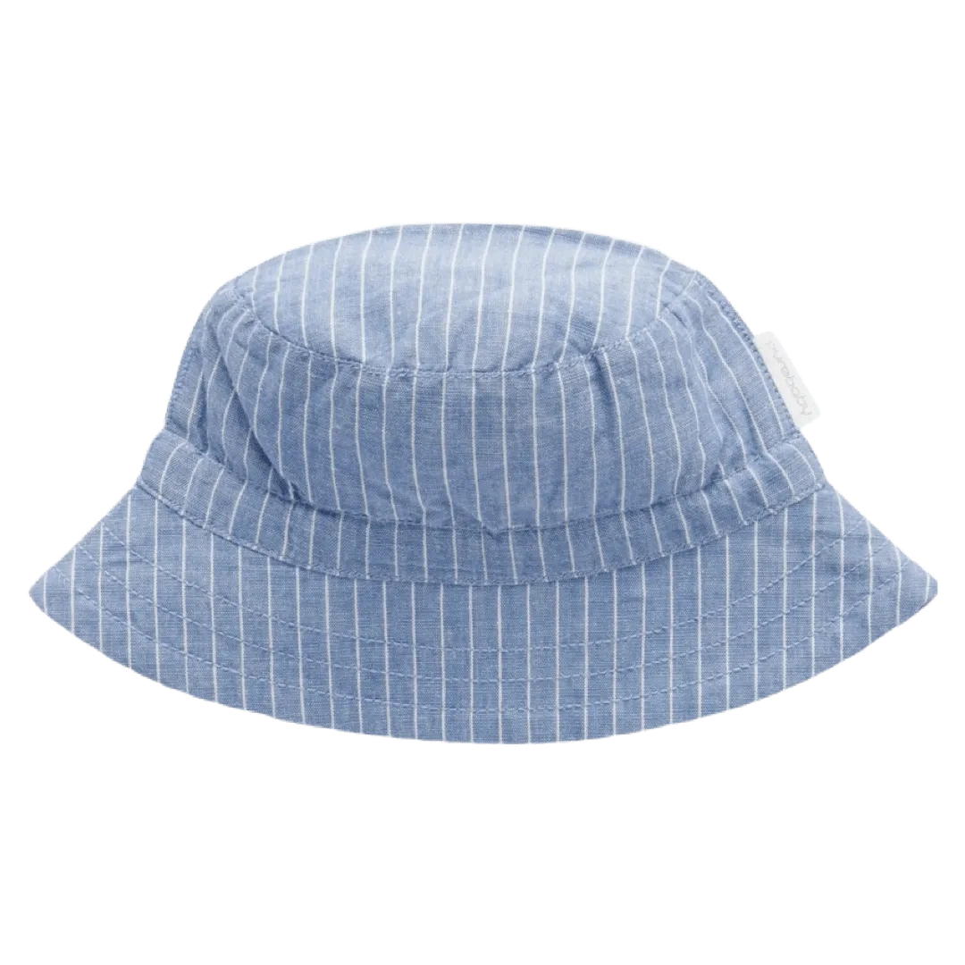 Linen Blend Sunhat - Waves Stripe