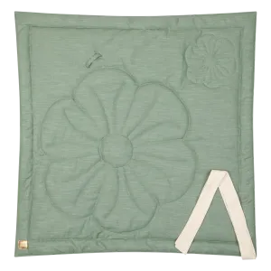 Linen Bloom Baby Horn Padded Linen Blanket - Sage