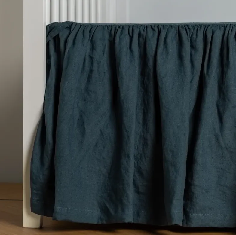 Linen Crib Skirt