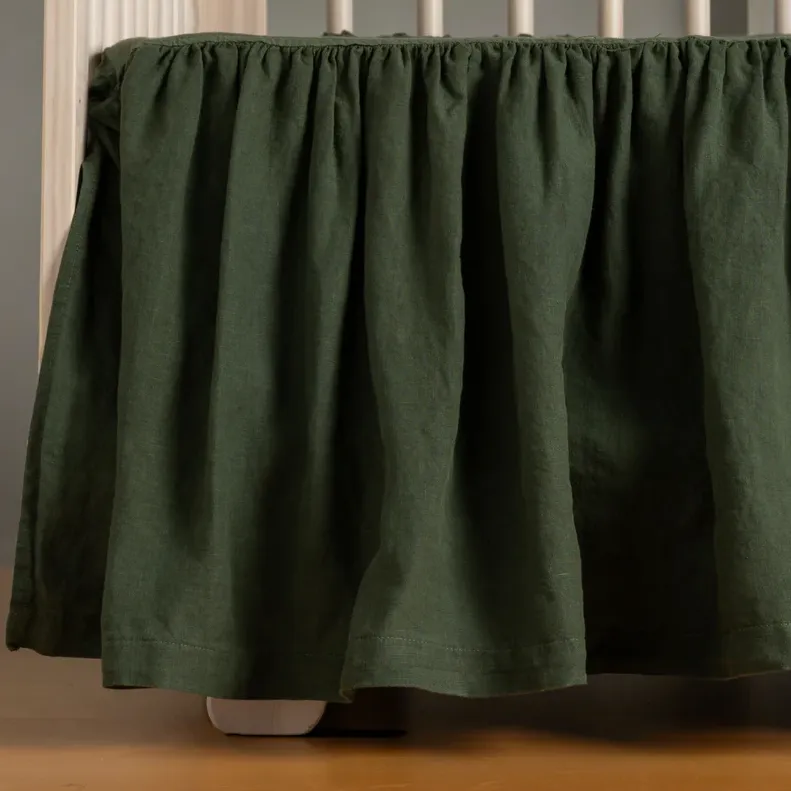 Linen Crib Skirt