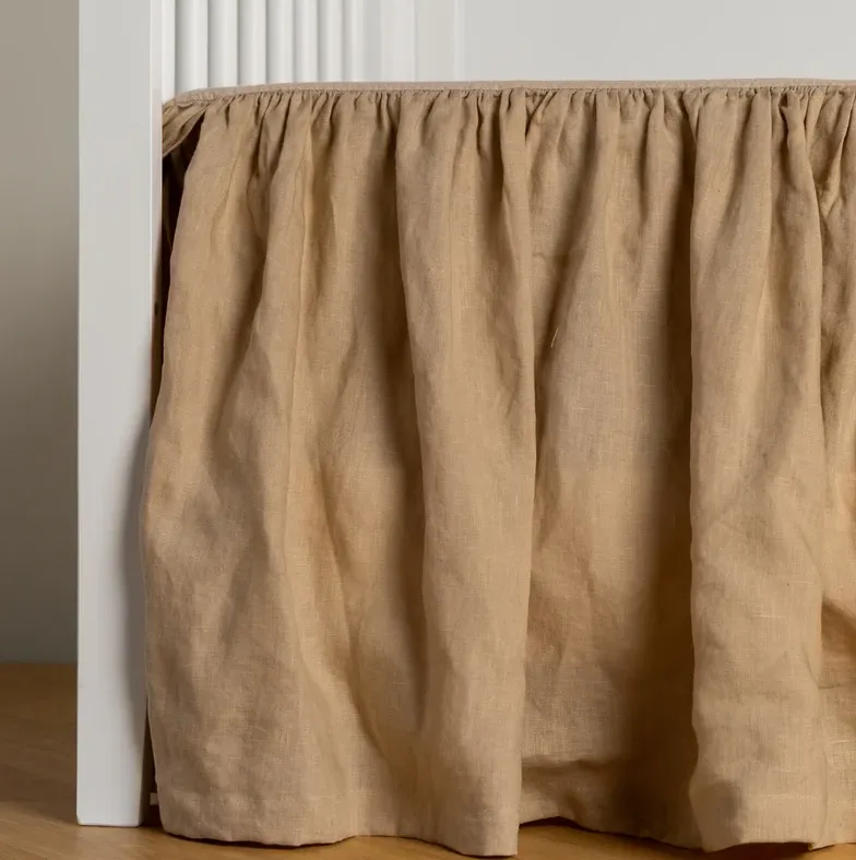 Linen Crib Skirt