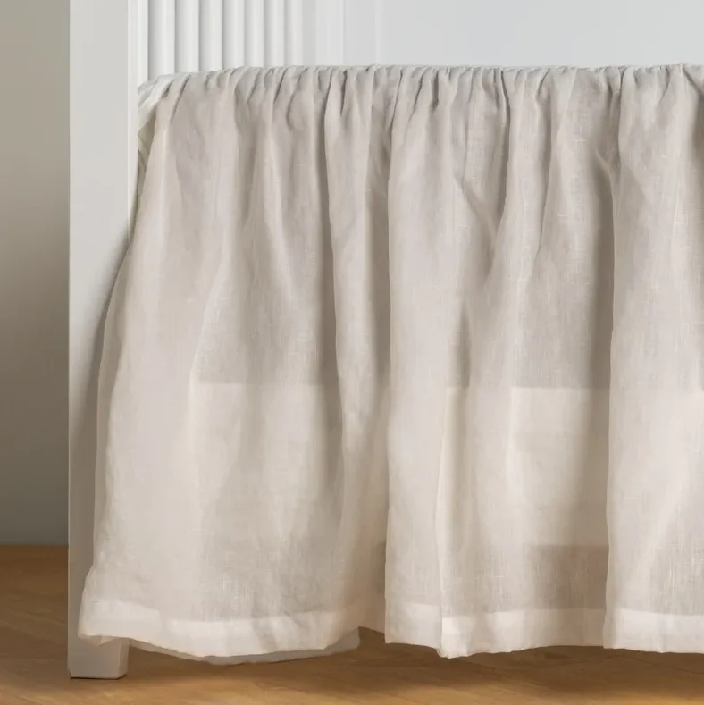 Linen Crib Skirt