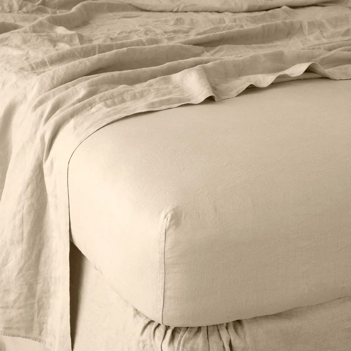 Linen Fitted Sheet - Queen, Cal King & Eastern King
