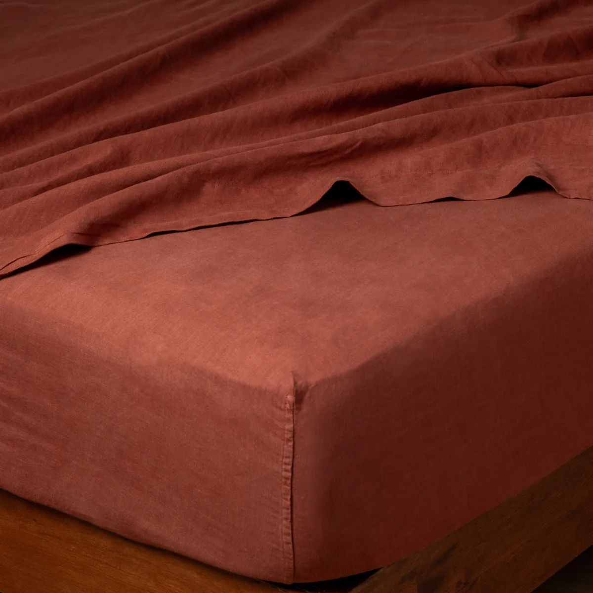 Linen Fitted Sheet - Queen, Cal King & Eastern King