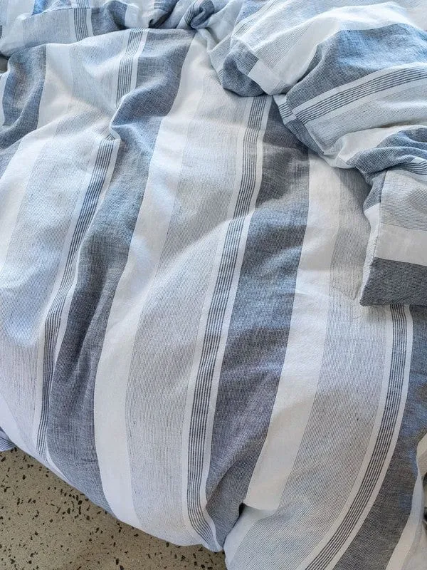 Linen House Charcoal Calais Duvet Cover Set