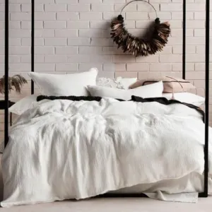 Linen House Eliysian White Duvet Cover Set