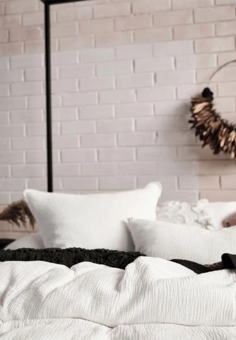 Linen House Eliysian White Duvet Cover Set