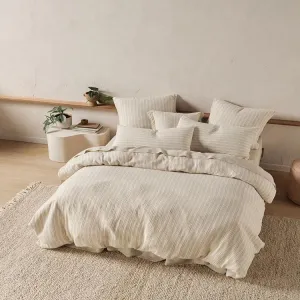 Linen House Natural Majorca Duvet Cover Set