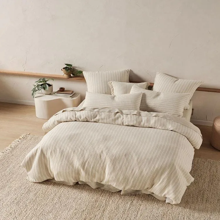 Linen House Natural Majorca Duvet Cover Set