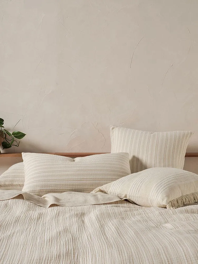 Linen House Natural Majorca Duvet Cover Set