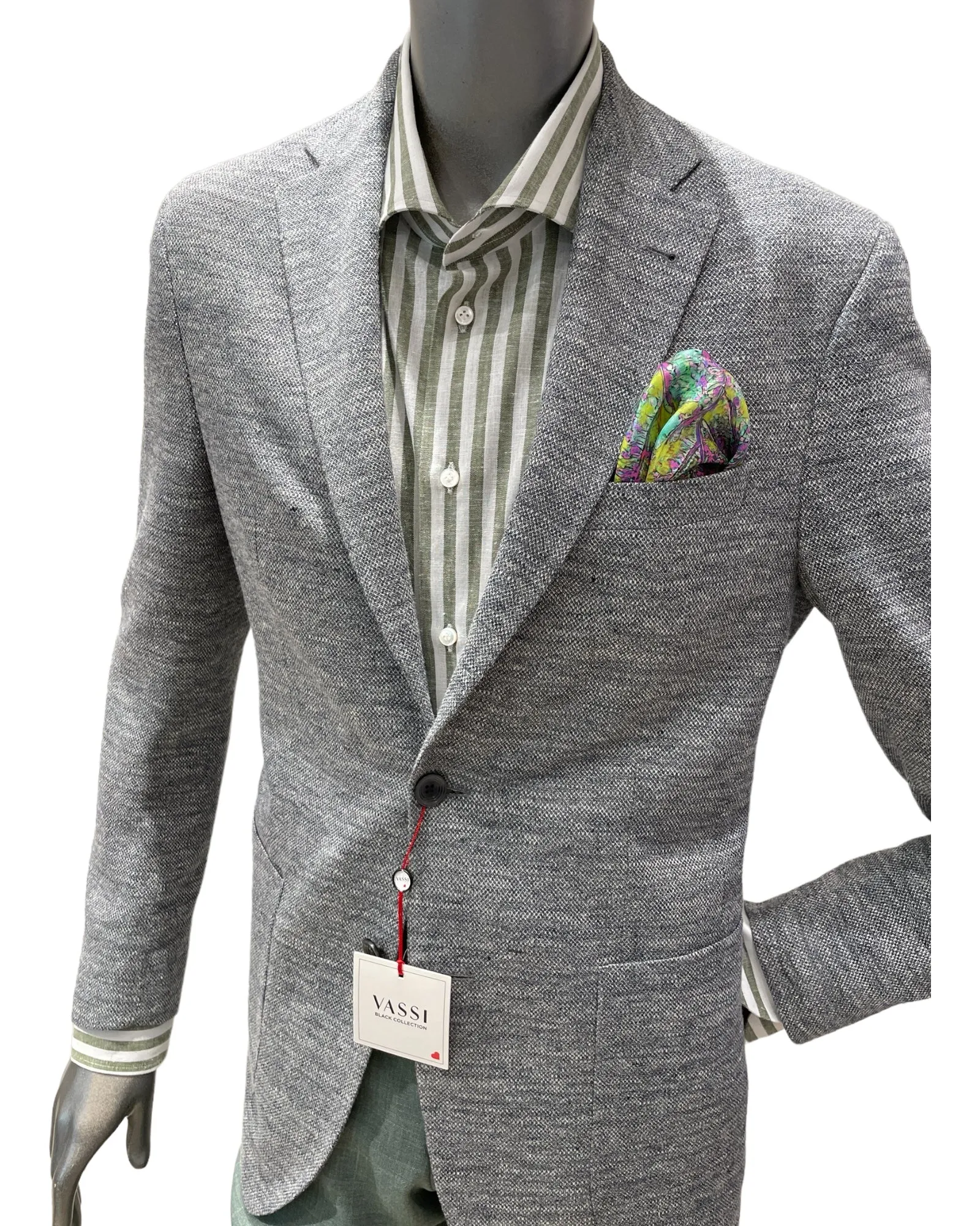 Linen Jacket - Grey