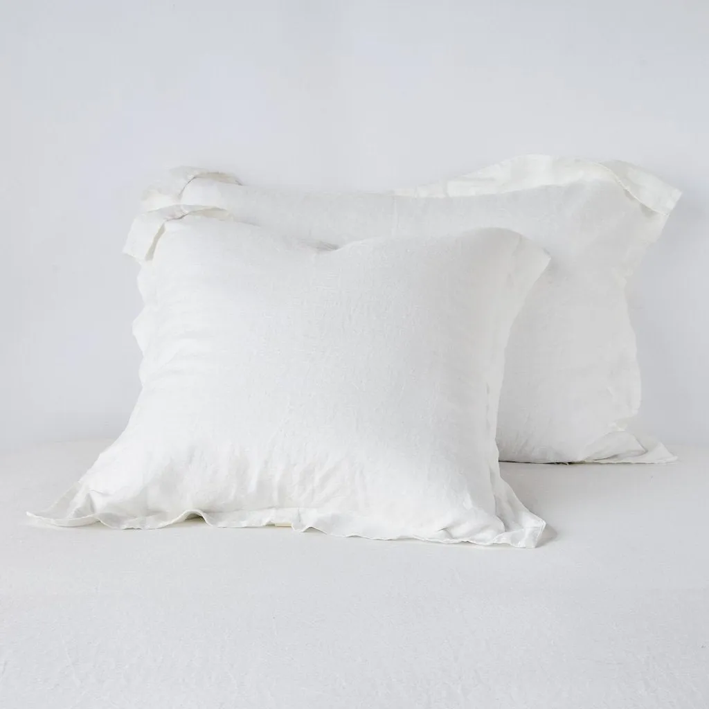 Linen King Sham - Winter White