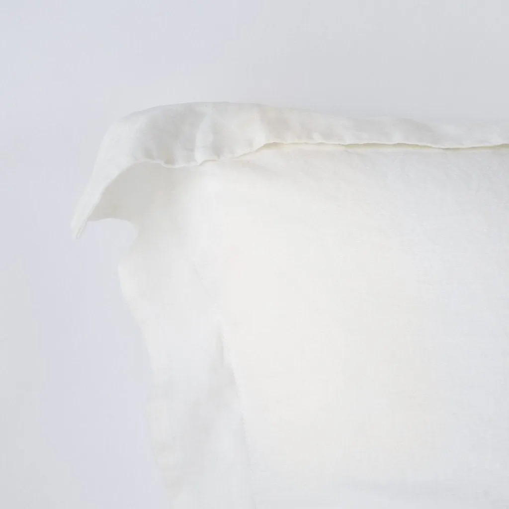 Linen King Sham - Winter White