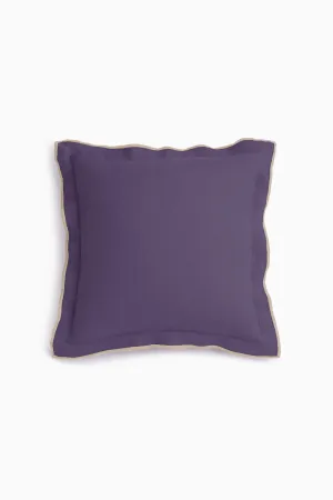 Linen Natural Needled Cushion Cover-Blackberry Wine