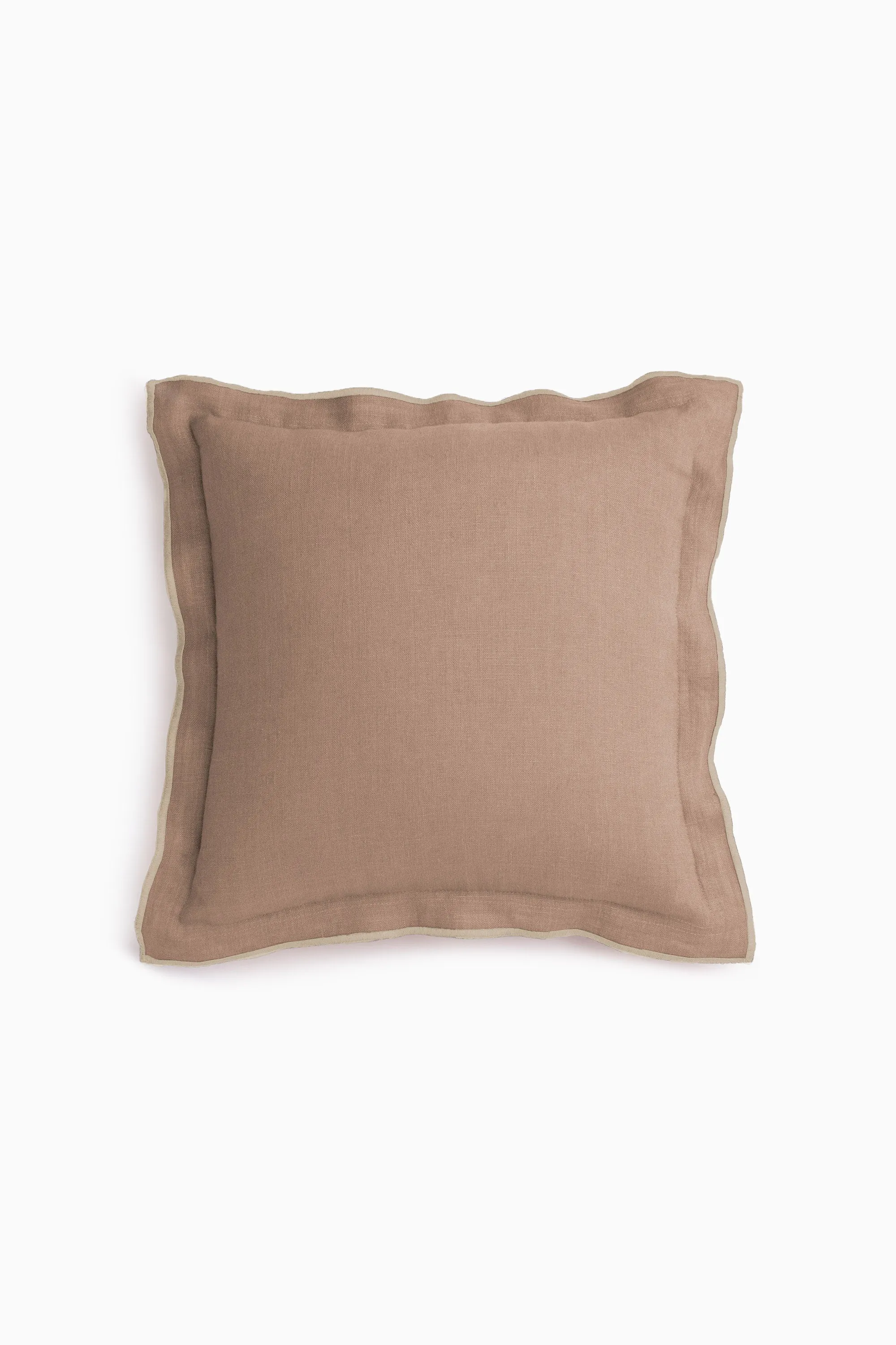 Linen Natural Needled Cushion Cover-Sandy Beige