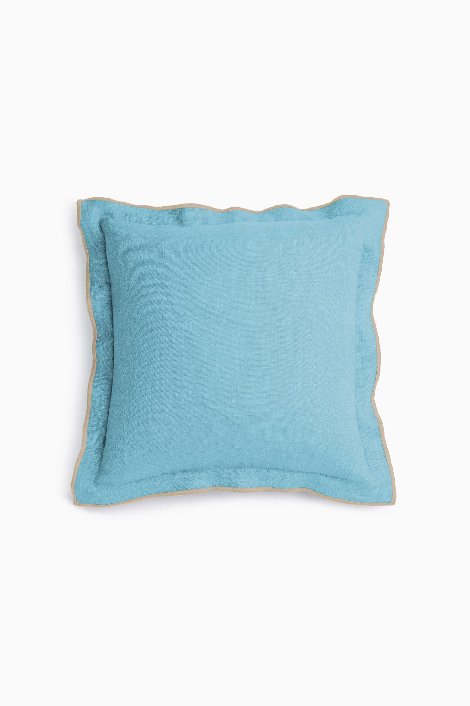 Linen Natural Needled Cushion Cover-Sandy Beige