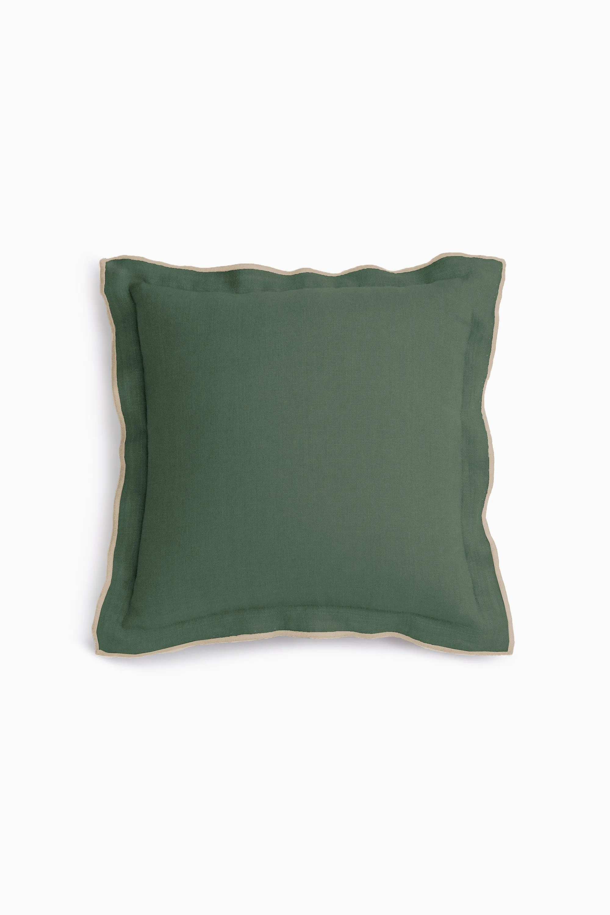 Linen Natural Needled Cushion Cover-Sandy Beige