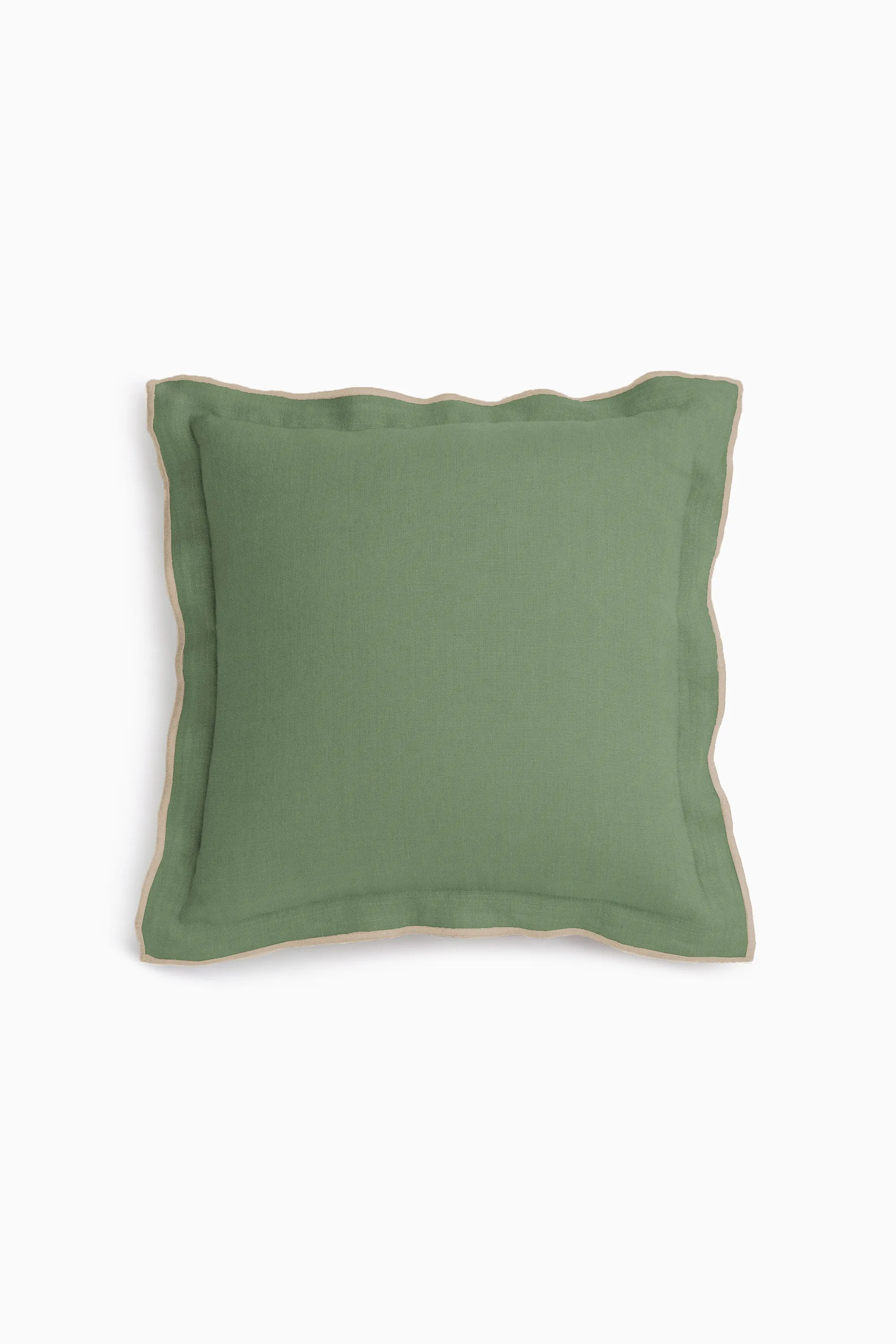 Linen Natural Needled Cushion Cover-Sandy Beige