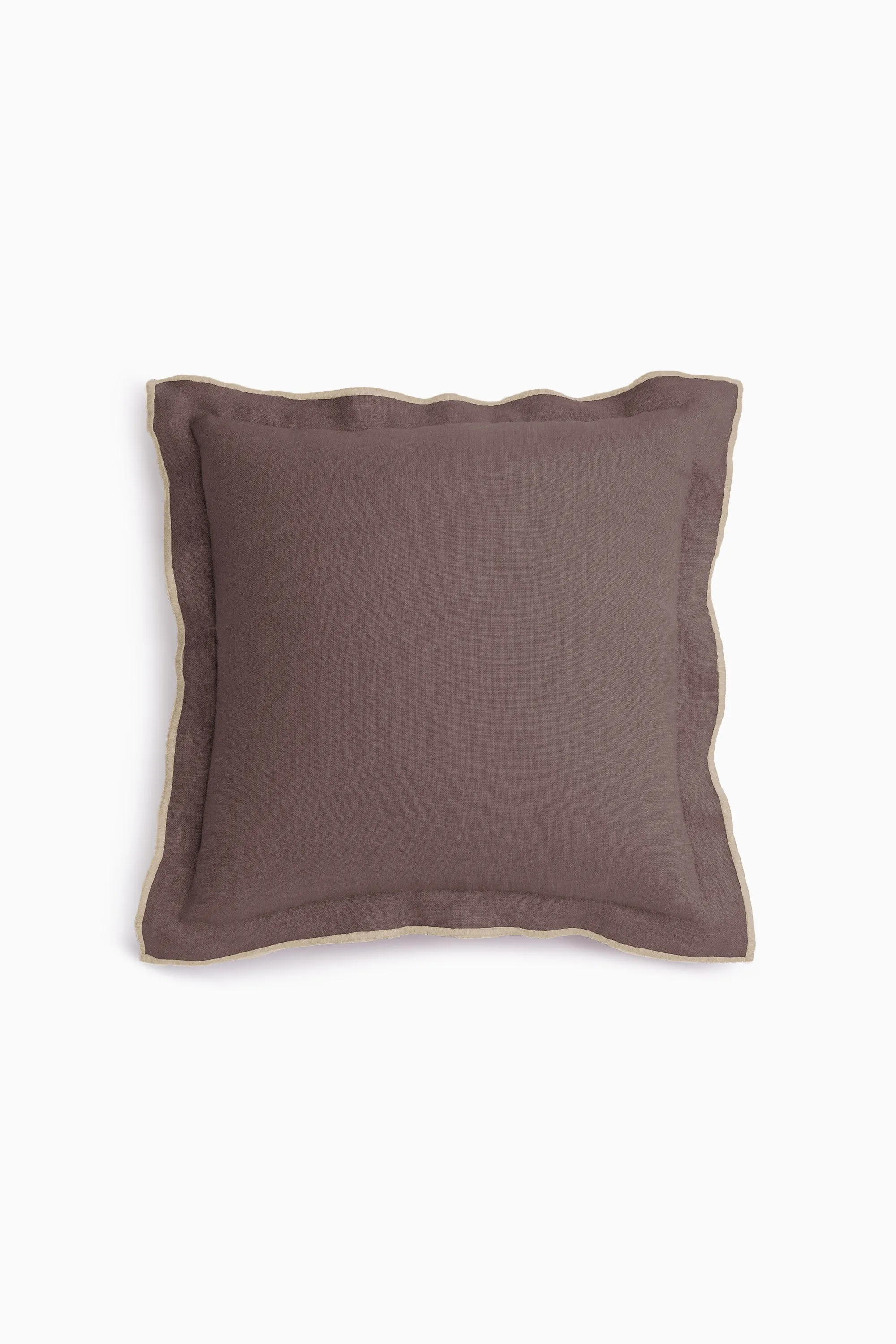 Linen Natural Needled Cushion Cover-Sandy Beige