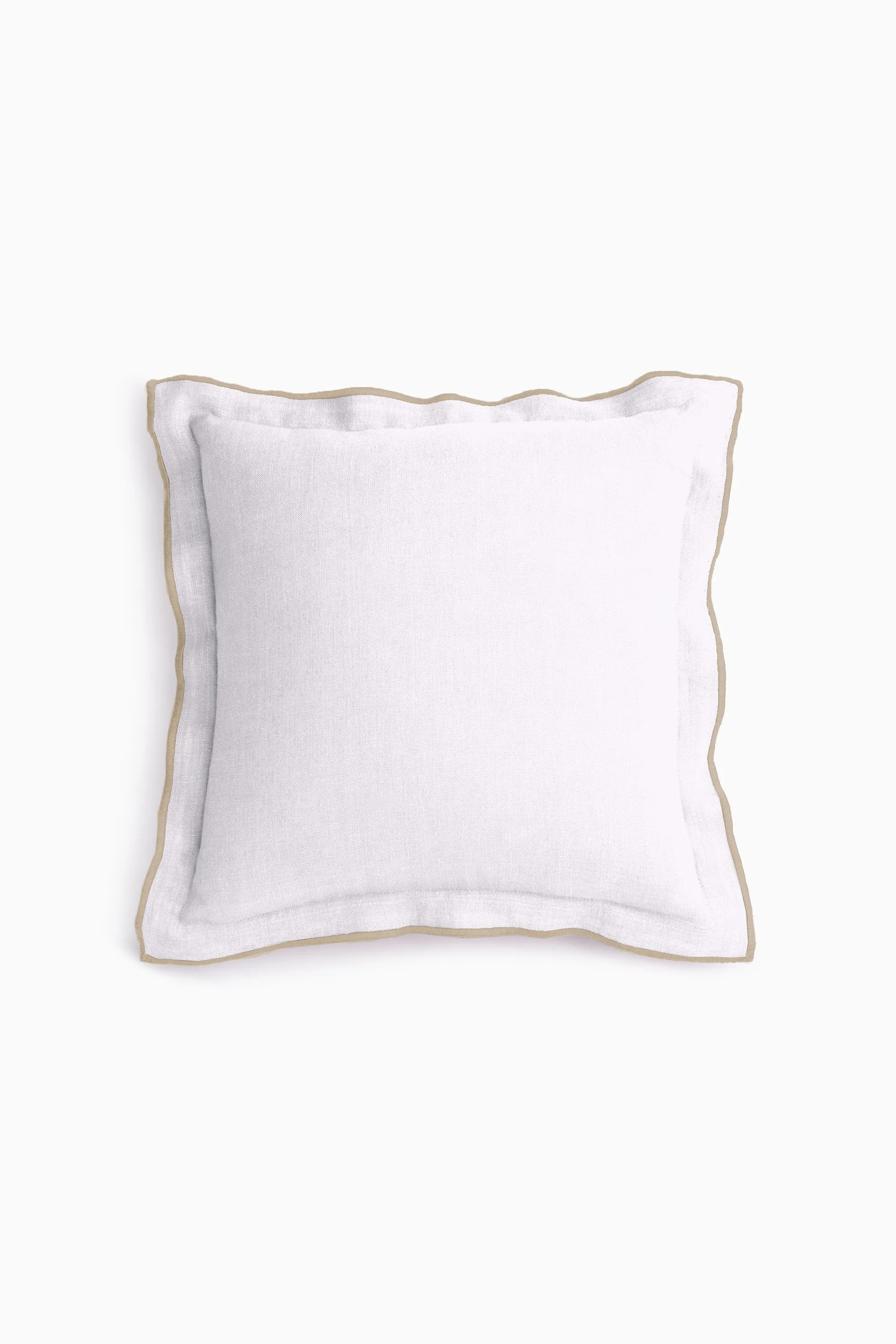 Linen Natural Needled Cushion Cover-Sandy Beige