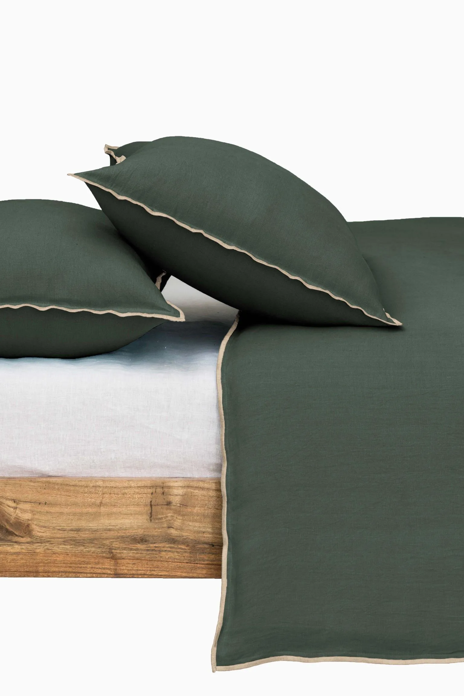 Linen Natural Needled Duvet Cover-Vanilla Sky