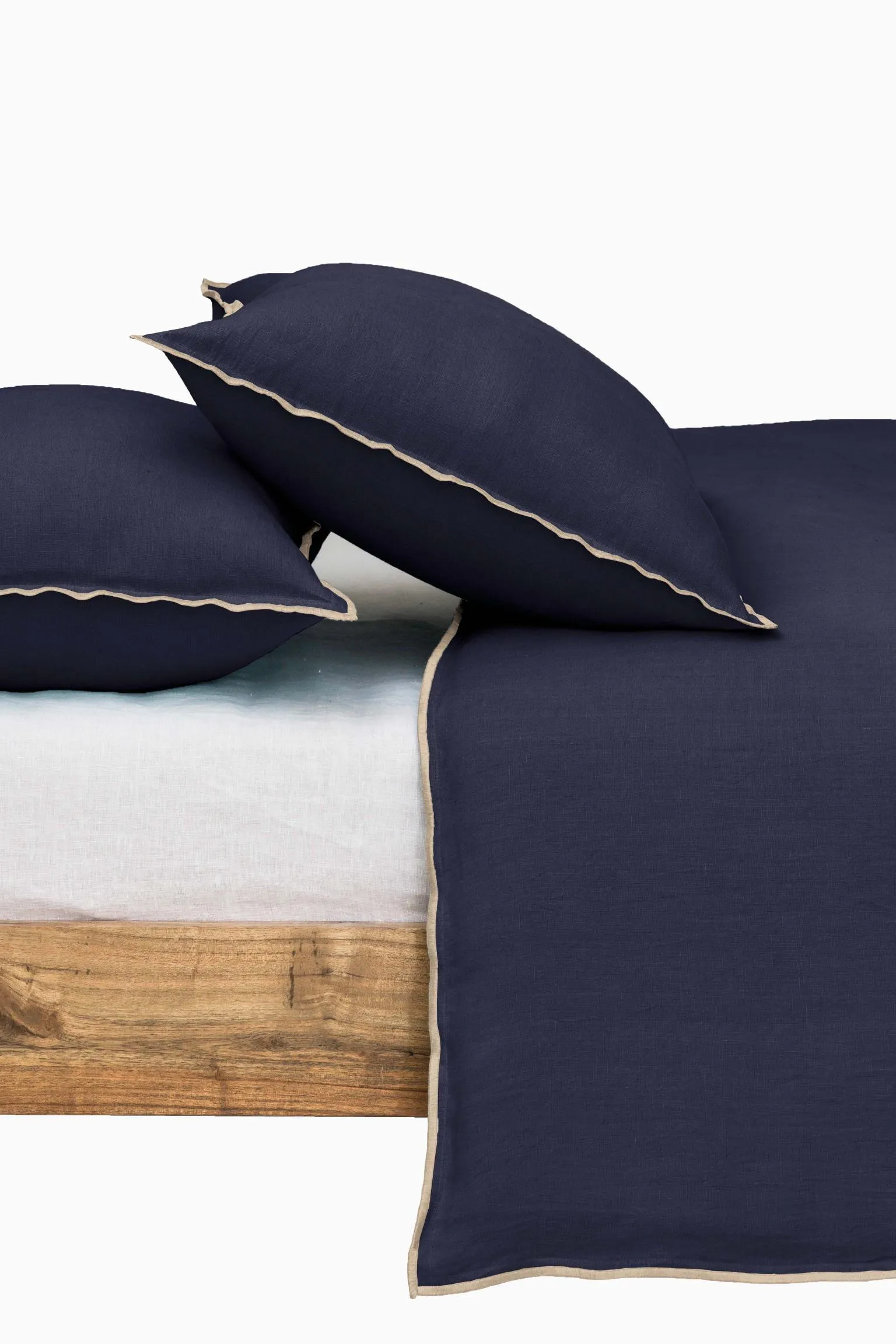 Linen Natural Needled Duvet Cover-Vanilla Sky