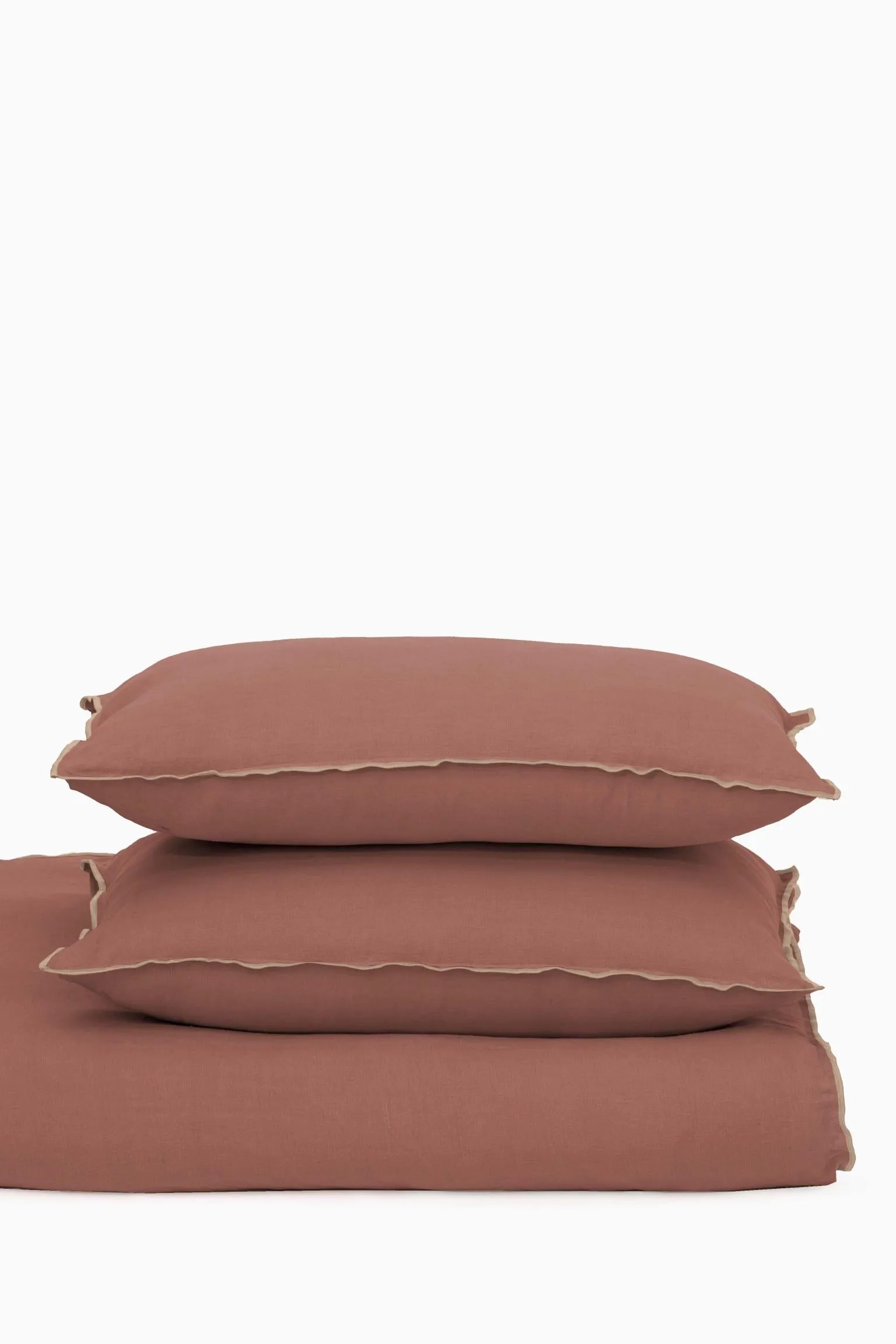 Linen Natural Needled Duvet Cover-Vanilla Sky
