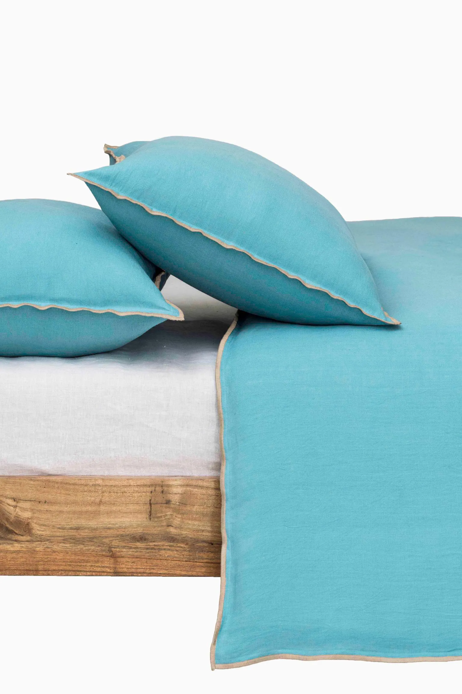 Linen Natural Needled Duvet Cover-Vanilla Sky
