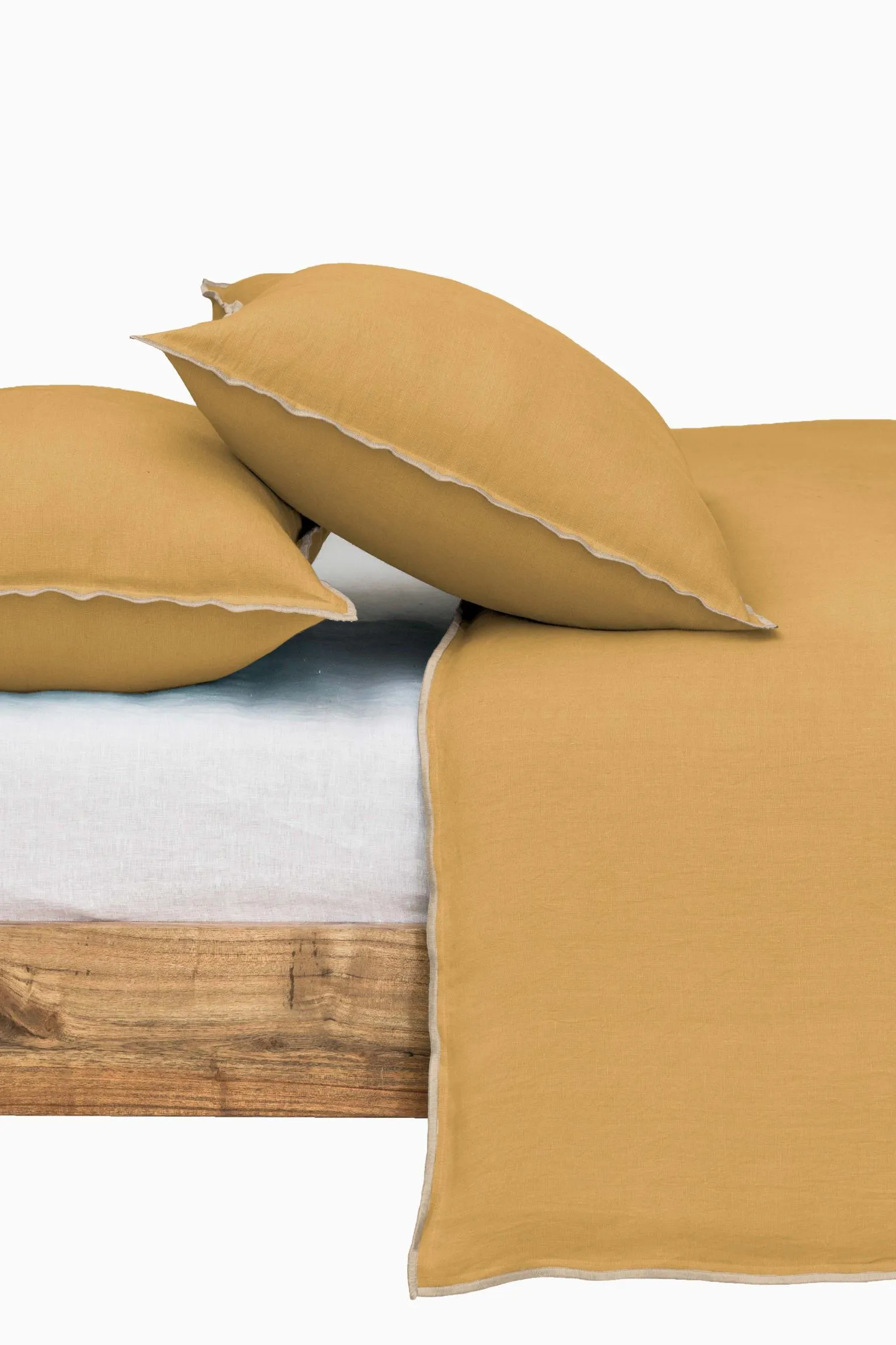 Linen Natural Needled Duvet Cover-Vanilla Sky