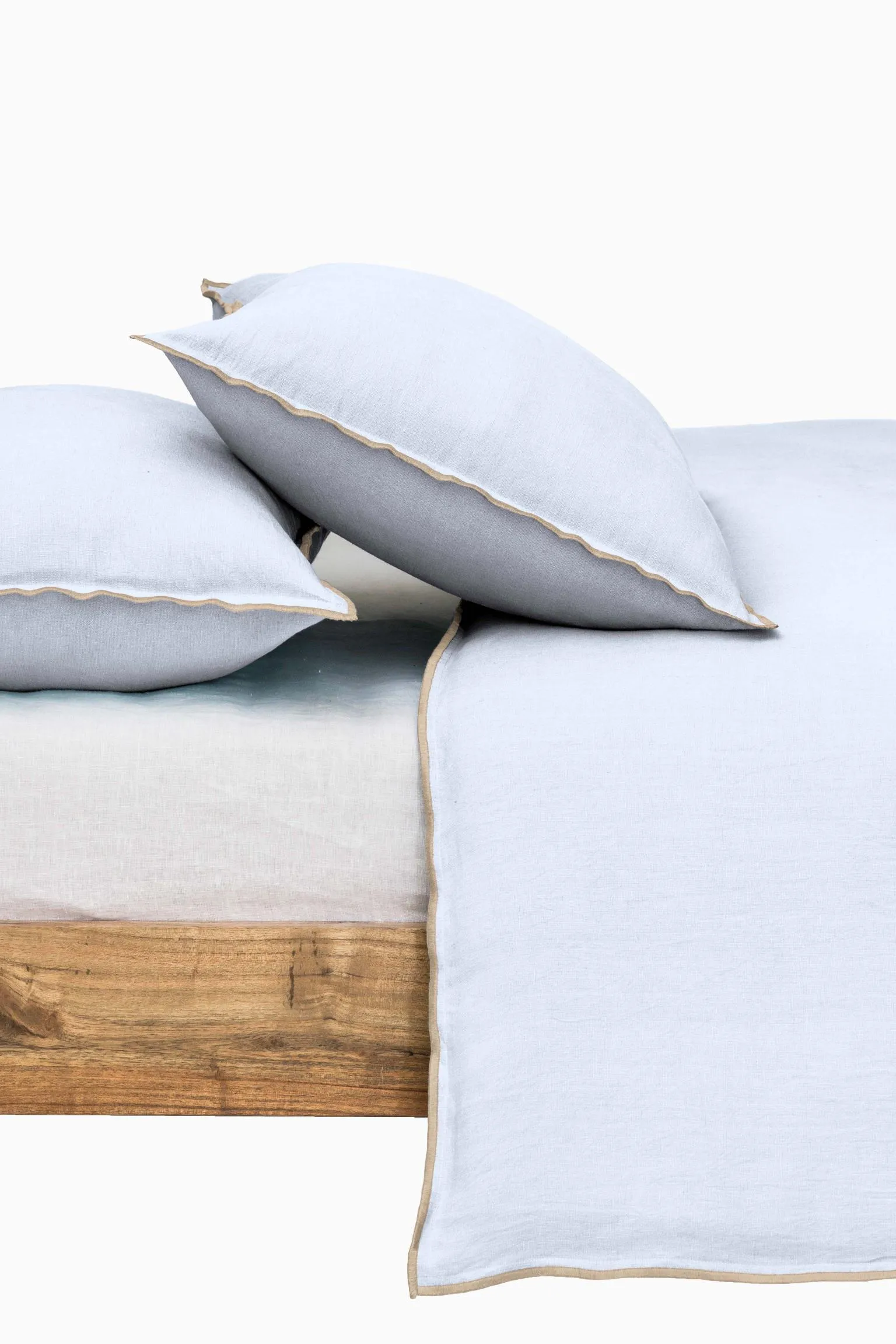 Linen Natural Needled Duvet Cover-Vanilla Sky