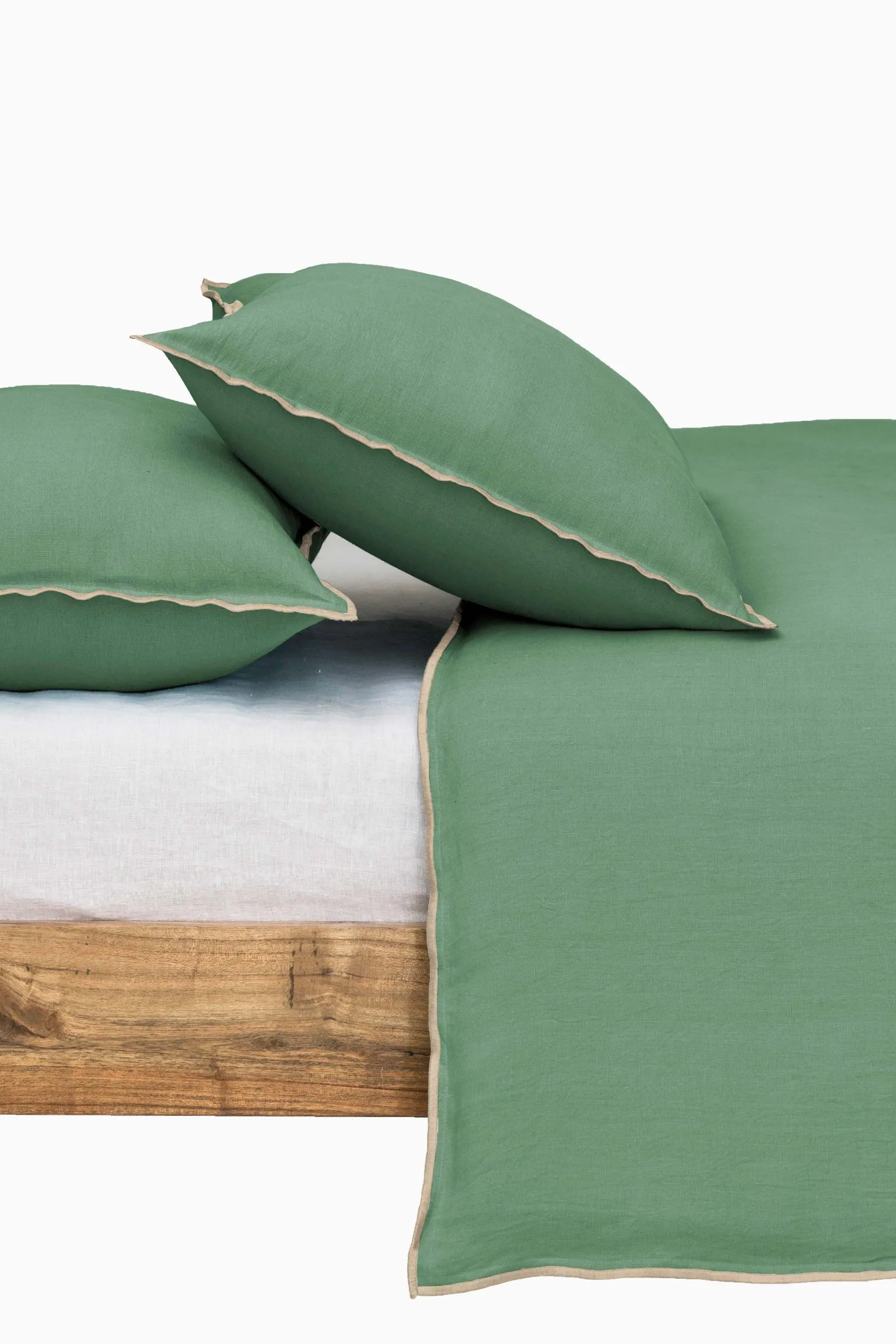 Linen Natural Needled Duvet Cover-Vanilla Sky