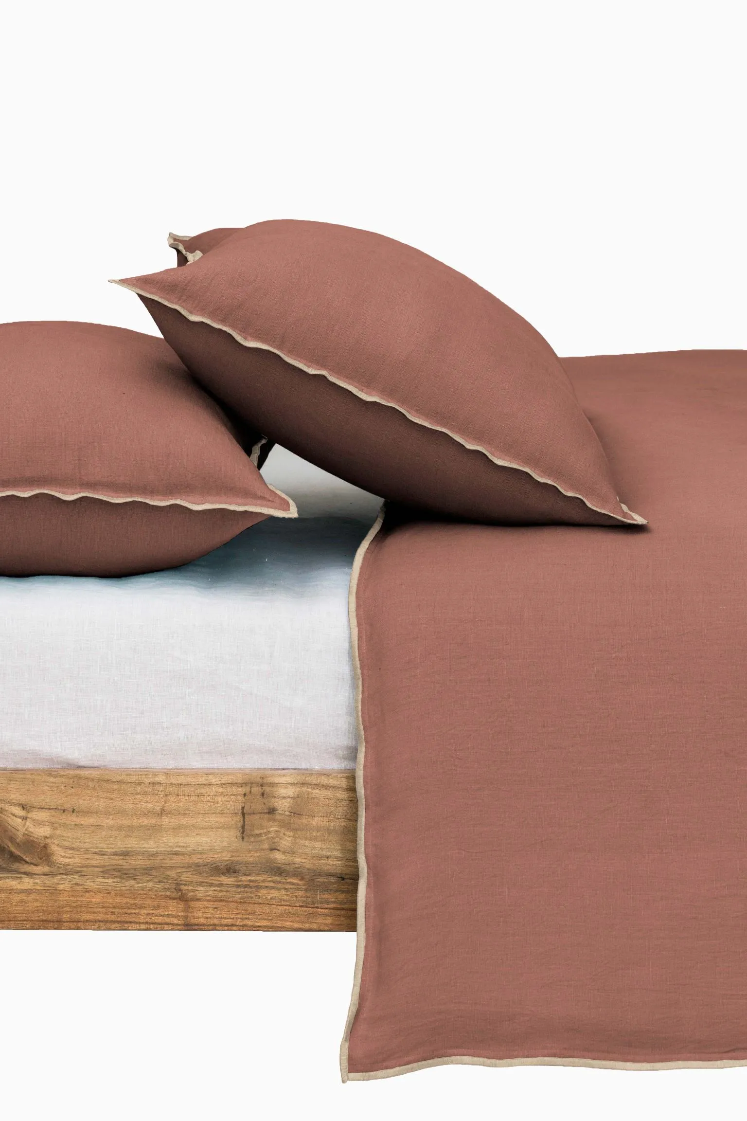 Linen Natural Needled Duvet Cover-Vanilla Sky