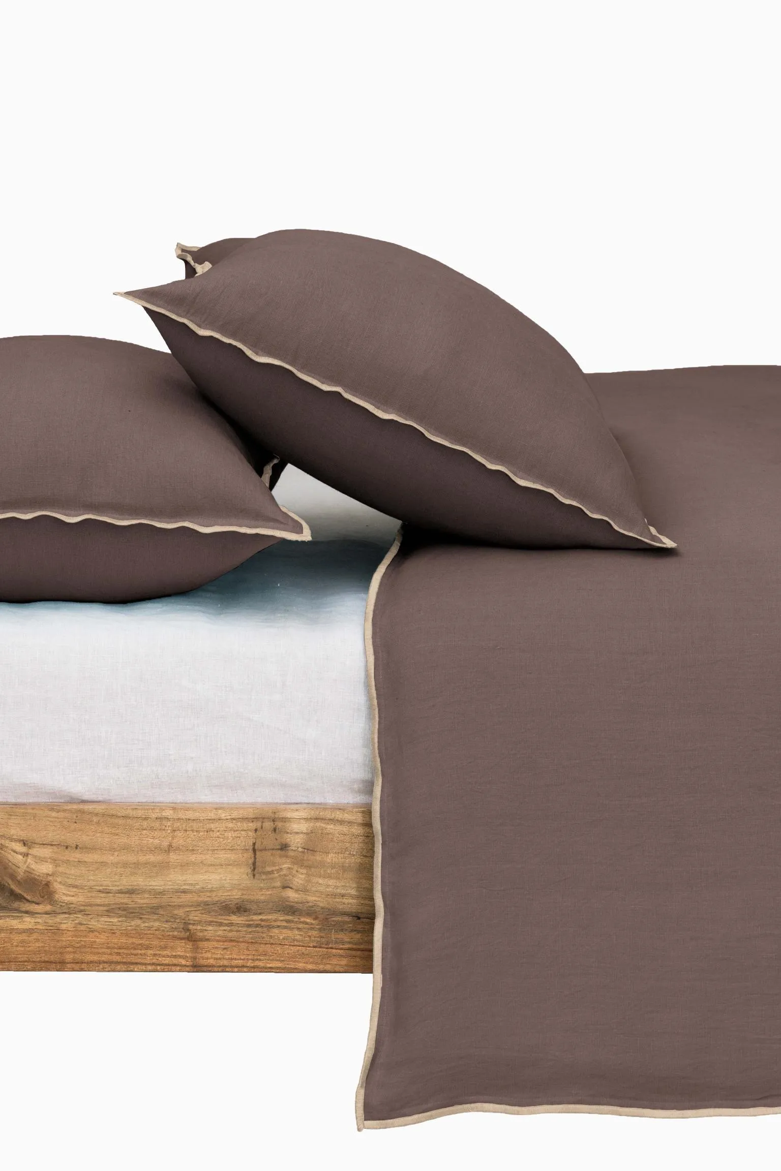 Linen Natural Needled Duvet Cover-Vanilla Sky
